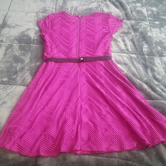 🌟Candie's Chevron Design Dress W/ Bow Belt - Picture 6 of 10